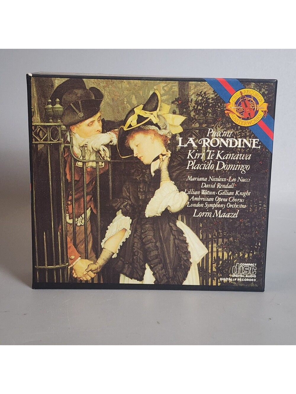 Puccini - La Rondine CD Box Set Kiri Te Kanawa Placido Domingo Lorin Maazel